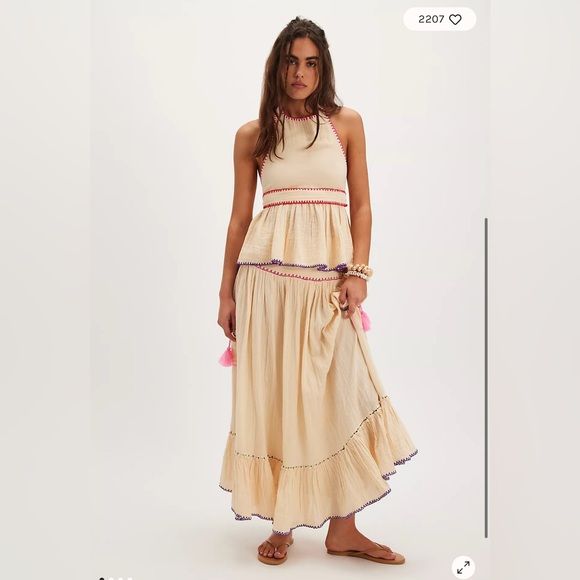 Free People Dresses & Skirts - FREE PEOPLE Island Time Embroidered Set, XLARGE NWT